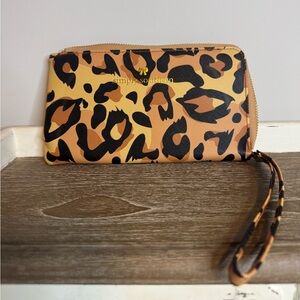Simply Southern Tan and Black Leopard Wristlet Wallet